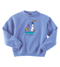 Bungee Fishin’ – Maine Kids Sweatshirt (Cotton Fleece)