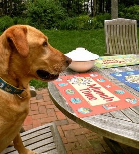 Munch-Time Maine Dog Placemat – (Terracotta)